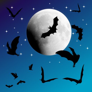 gökten ay ve yarasalar