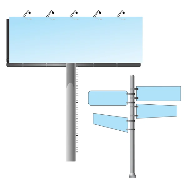 Bannière routière — Image vectorielle