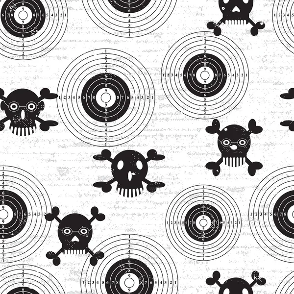 Targets and skulls — Stock Vector