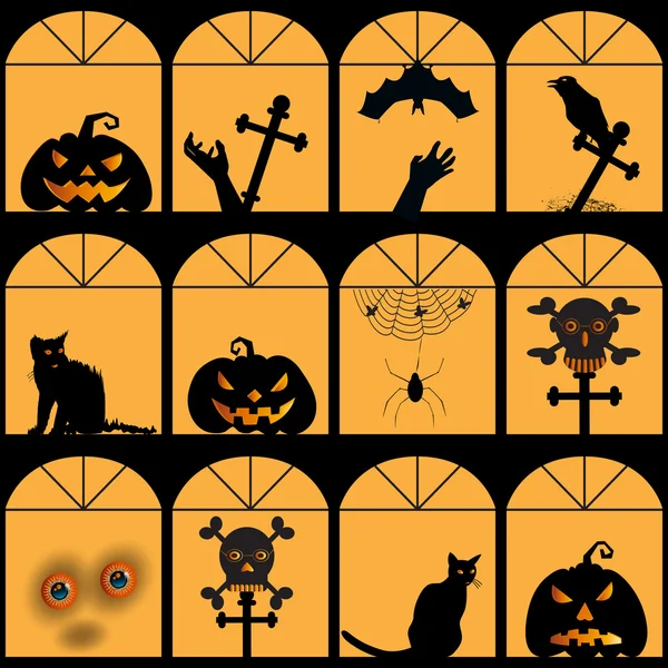 Maison d'Halloween . — Image vectorielle