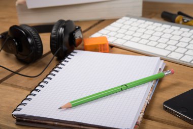 Resepsiyon çalışma alanının üstten görüntüleme