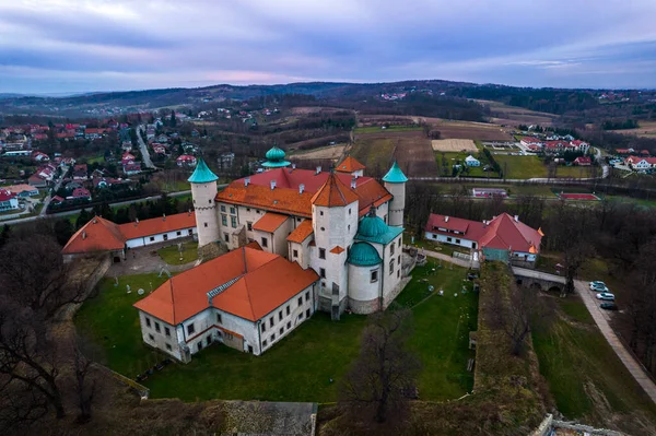 Nowy Wisnic Castle Lesser Poland Drone View — Stock Photo, Image