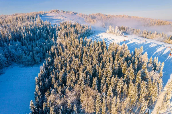 Drone View Ski Slope Kotelnica Zakopane Poland Tatras Mountains — Stockfoto