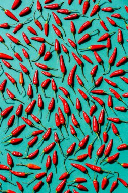 Red Hot Chili or Chilli Background. Graphic Pattern Bold Food Background.