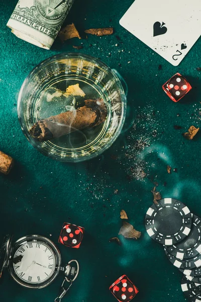 Gambling Addiction Concept Poker Casino Games — Photo