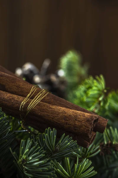 Christmas Home Decoration. Handmade Festive Wreath.