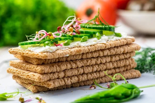 Healthy Colorful Spring Breakfast — Stock Photo, Image