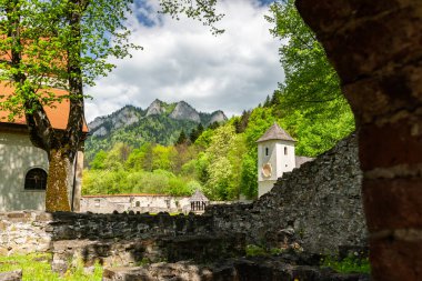 Slovakya 'daki Kızıl Manastır. Pieniny Dağları Mimari ve Simgeleri.