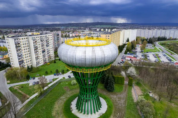Башня Воды Тарнове Польша Городские Беспилотники — стоковое фото