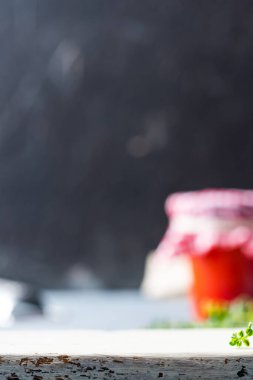 Food Mockup Ürün Sunumu. Odaklanmamış Gıda Arkaplanı.