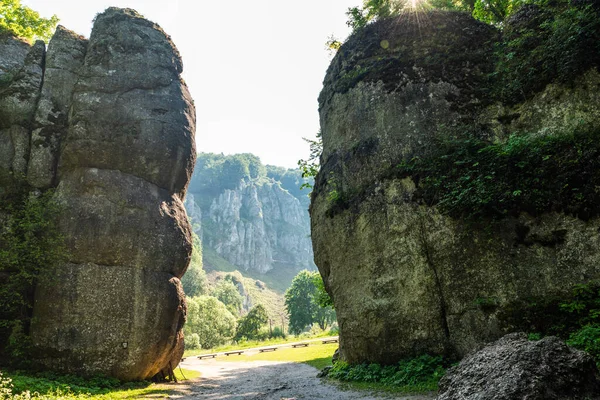 Cracow Gate Rock Formation Het Ojcowski National Park Polen — Stockfoto