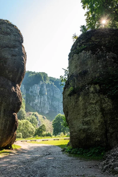 Cracow Gate Rock Formation Ojcowski National Park — стокове фото