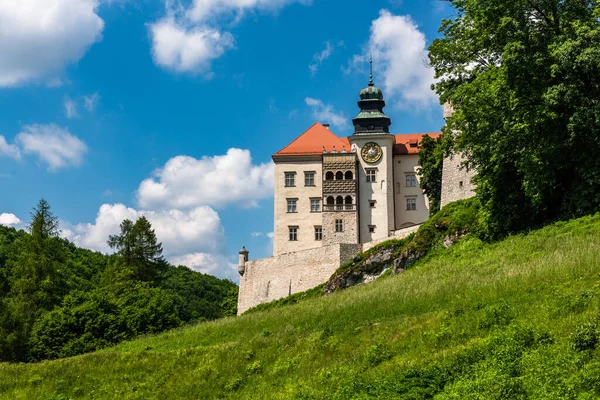 Pieskowa Skala Castle Στο Εθνικό Πάρκο Ojcowski Κοντά Στην Κρακοβία — Φωτογραφία Αρχείου