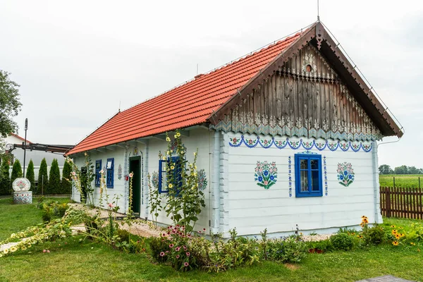 Zalipie Poland July 2022 Colorful Village Heritage Park Colorful Houses — Stock Photo, Image
