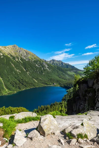 Morskie Oko Sea Eye Lake Nas Montanhas Tatra Perto Zakopane — Fotografia de Stock