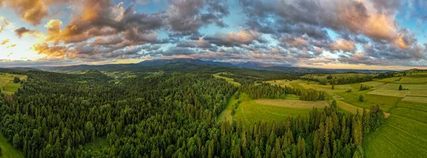 High Tatras Polônia Drone Panorama — Fotografia de Stock