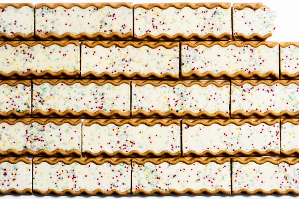 色彩斑斓的饼干 甜食的创作背景 — 图库照片