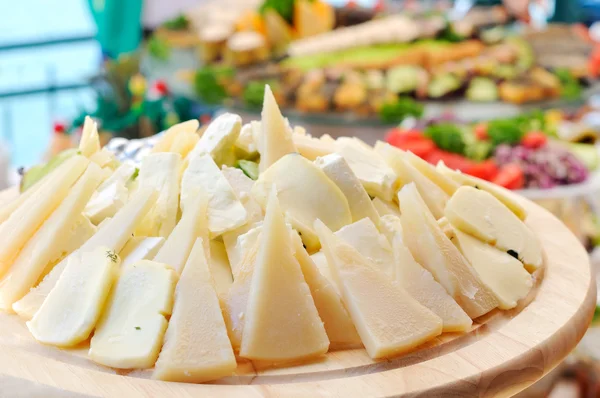 Scheiben Käse Stockbild