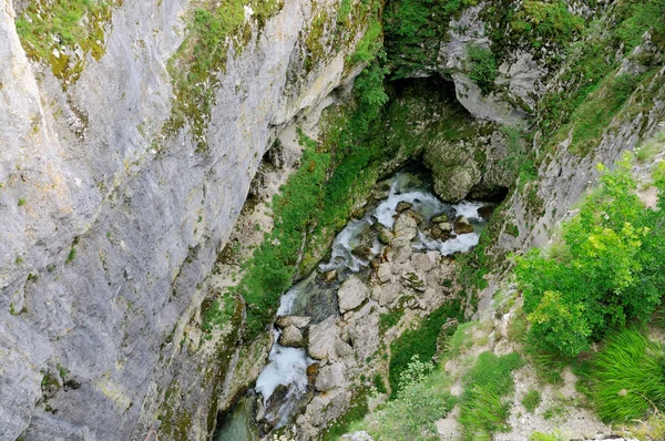 Kanion nevidio, rzece Komarnica Błotniarka — Zdjęcie stockowe