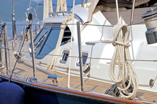 Sailboat deck — Stock Photo, Image