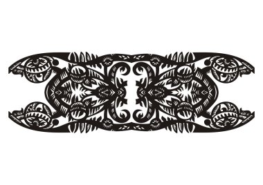 dekor stripe siyah çiçek süsleme ile