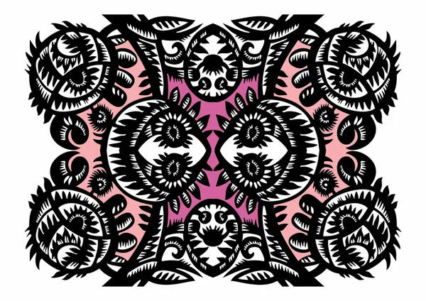 Dekoratif patternwith çiçek — Stok Vektör