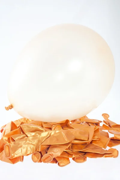 Goldene Luftballons — Stockfoto