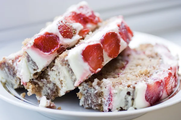 Gâteau aux fraises Photo De Stock