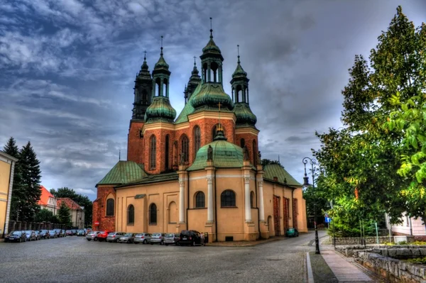 Catedral em Poznan, Polonia Fotos De Bancos De Imagens