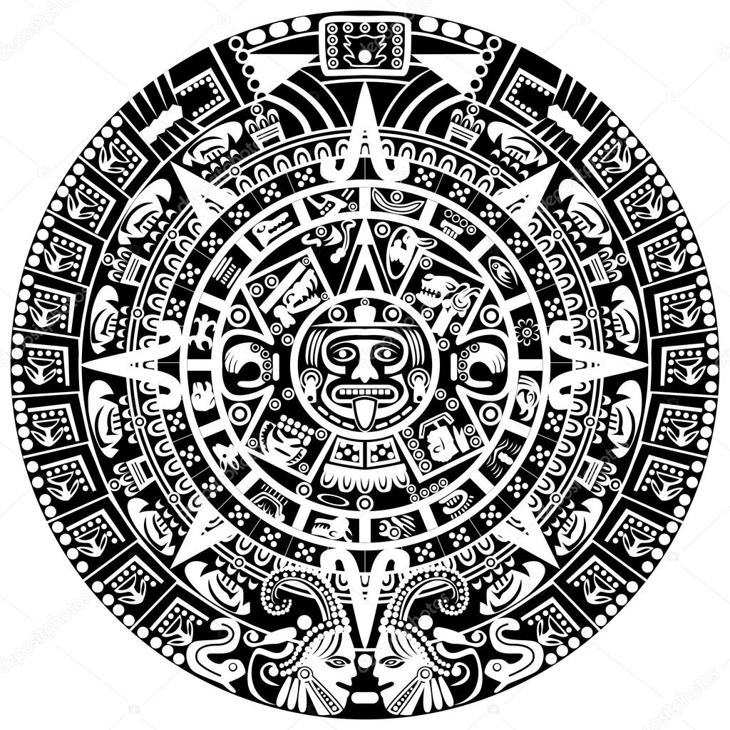 Vektorgrafiken Azteken Symbole Vektorbilder Azteken Symbole Depositphotos