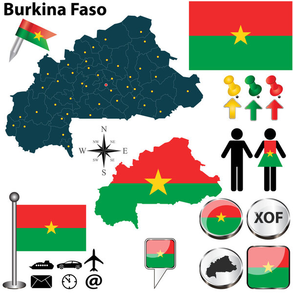 Map of Burkina Faso