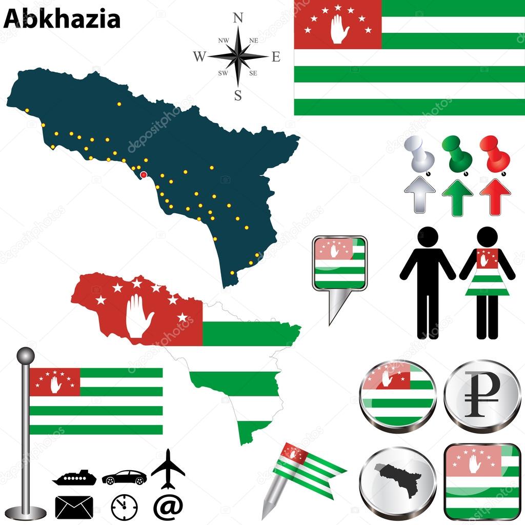 Mapa online de Abjasia 2022
