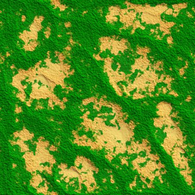 Dikişsiz doku yeşil vaha