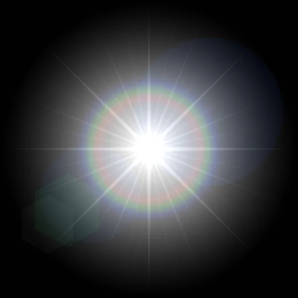 Ray sol brilhante — Fotografia de Stock