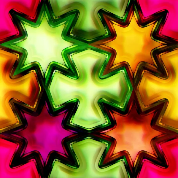 シームレス テクスチャ抽象的な幾何学的な星 — ストック写真