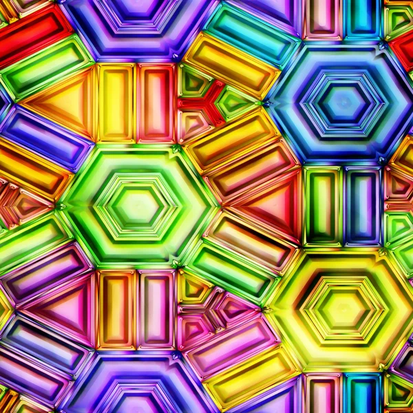 Nahtlose Textur farbiger Kristalle — Stockfoto