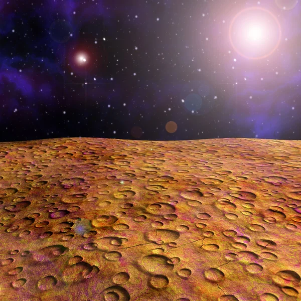 火星表面的 — 图库照片