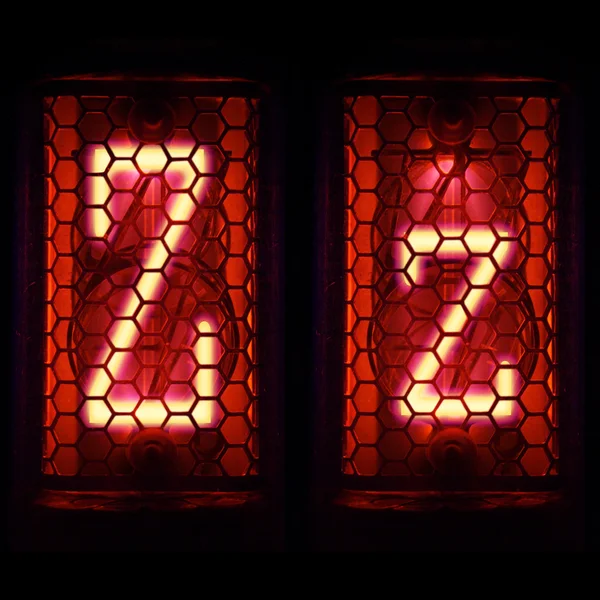 Nixie tube wskaźnik zestaw liter alfabetu. litera "z". — Zdjęcie stockowe