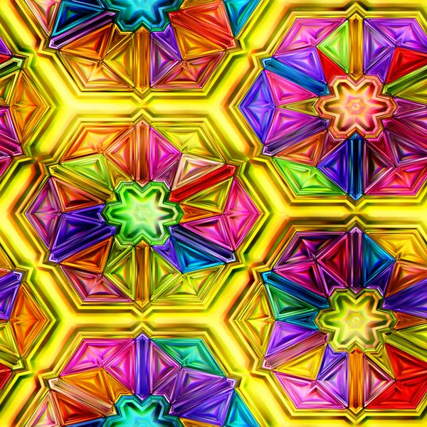 Бесшовная текстура абстрактных ярких ярких красочных геометрических фигур — стоковое фото