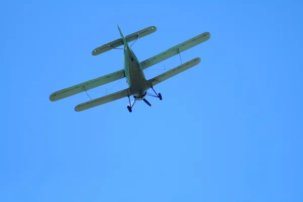 小飞机在空气中 — 图库照片