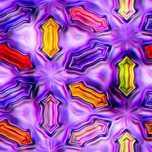 추상적으로 밝게 빛나는 다채 로운 기하학적 도형들의 섬세 한 질감 — 스톡 사진