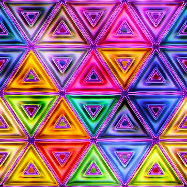 Seamless texture of abstract bright shiny colorful geometric shapes — Stock Photo, Image