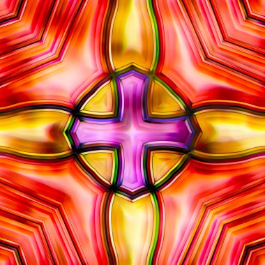 Soyut parlak renkli geometrik şekillerin kusursuz dokusu