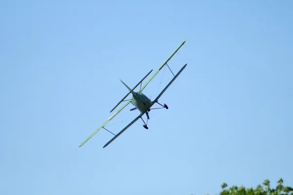 小飞机在空气中 — 图库照片