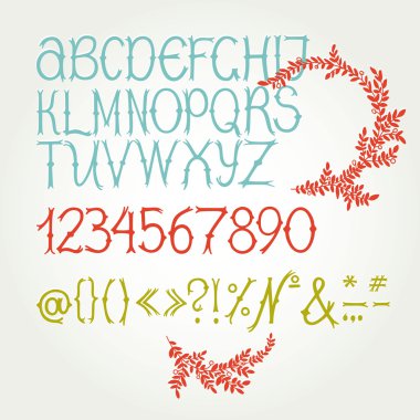 ekran yazı tipleri. fantezi