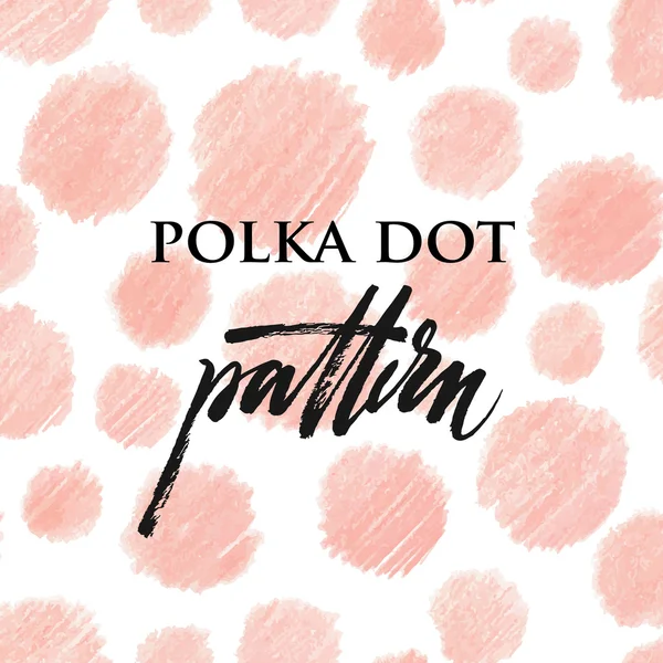 Polka dot color pencil pattern — Stock Vector