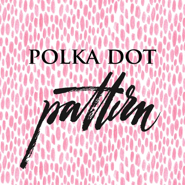 폴카 도트 컬러 연필 패턴 — 스톡 벡터