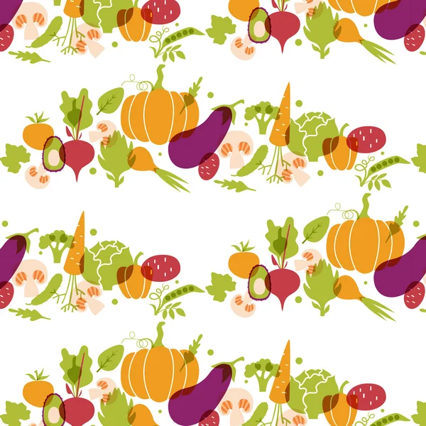 Uppsättning av grönsaker. hälsosam mat tabell. — Stock vektor