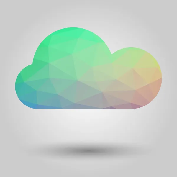 Cloud computing logotyp mall — Stock vektor