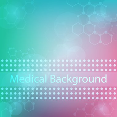 soyut molekül tıbbi geçmişi (vektör)